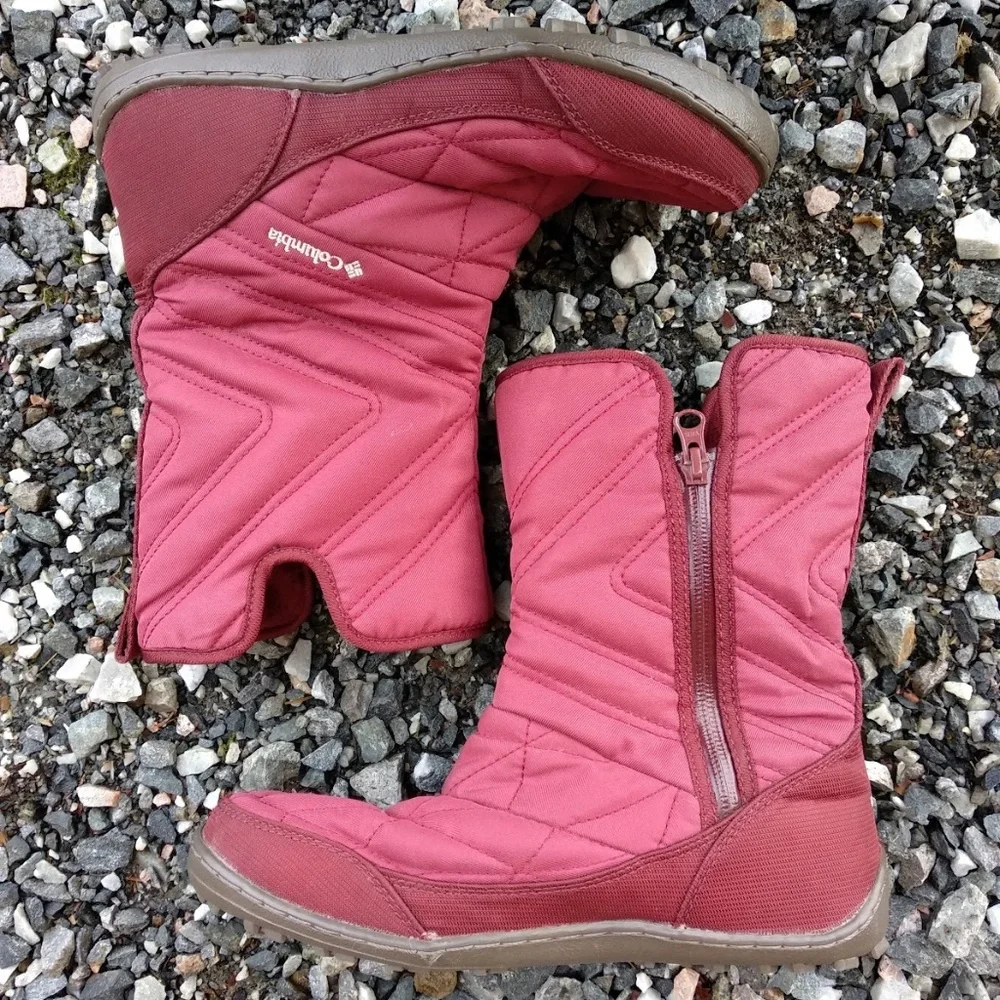 *SOLD* Columbia | Size 8 Red Waterproof Omni-Heat 200g Minx Slip III Boots - Picture 6 of 8